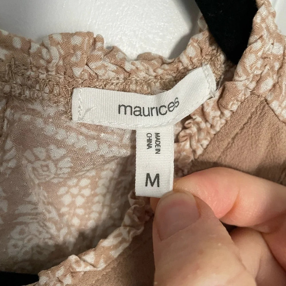 Maurices Embroidered Yoke High Neck Tank - Picture 5 of 7